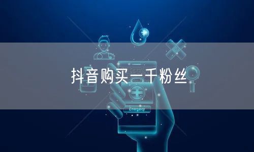 抖音购买一千粉丝