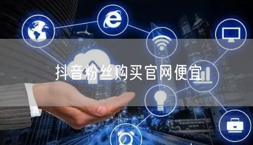抖音粉丝购买官网便宜