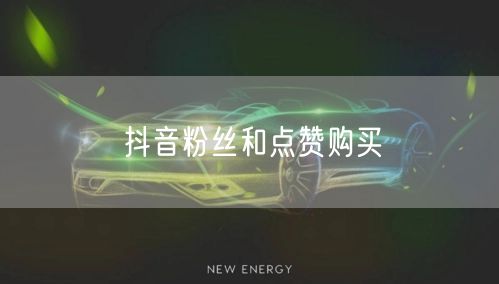 抖音粉丝和点赞购买