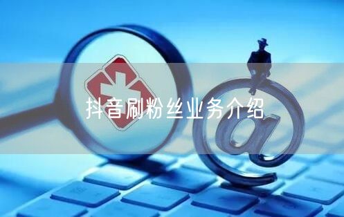 抖音刷粉丝业务介绍