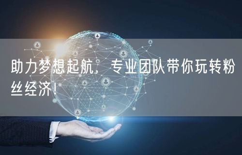 助力梦想起航，专业团队带你玩转粉丝经济！