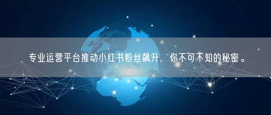 专业运营平台推动小红书粉丝飙升，你不可不知的秘密。