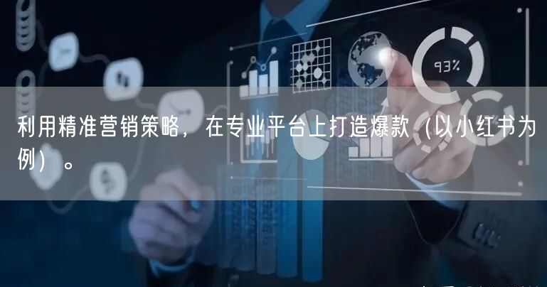 利用精准营销策略，在专业平台上打造爆款（以小红书为例）。
