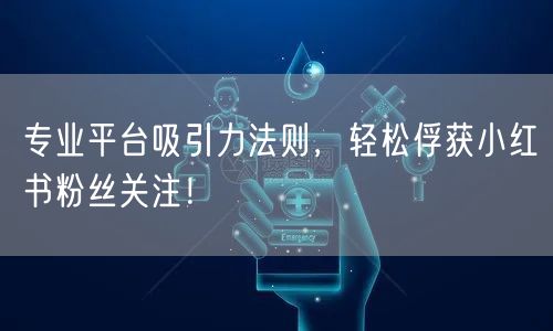 专业平台吸引力法则，轻松俘获小红书粉丝关注！
