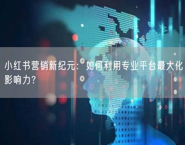 小红书营销新纪元：如何利用专业平台最大化影响力？
