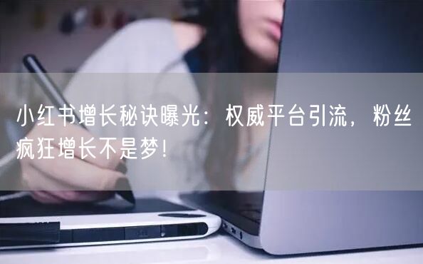 小红书增长秘诀曝光：权威平台引流，粉丝疯狂增长不是梦！