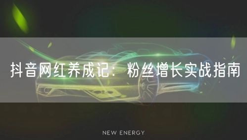 抖音网红养成记：粉丝增长实战指南