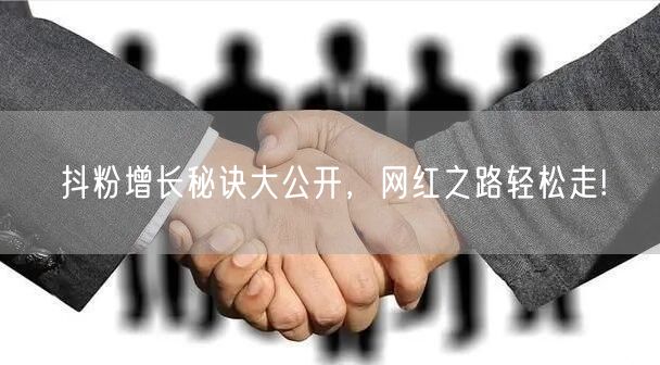 抖粉增长秘诀大公开，网红之路轻松走!
