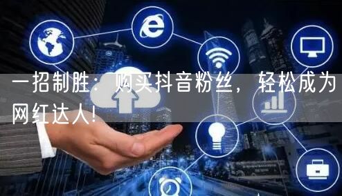 一招制胜：购买抖音粉丝，轻松成为网红达人!
