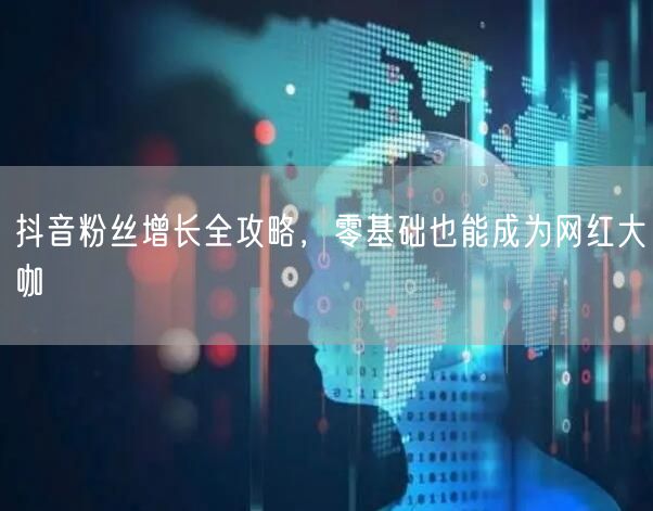 抖音粉丝增长全攻略，零基础也能成为网红大咖