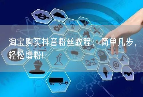淘宝购买抖音粉丝教程：简单几步，轻松增粉!
