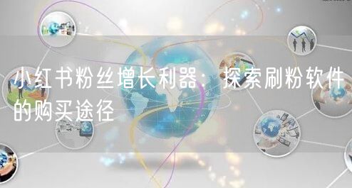 小红书粉丝增长利器：探索刷粉软件的购买途径