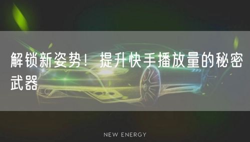 解锁新姿势！提升快手播放量的秘密武器