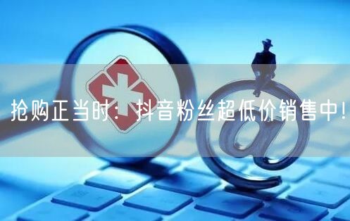 抢购正当时：抖音粉丝超低价销售中！
