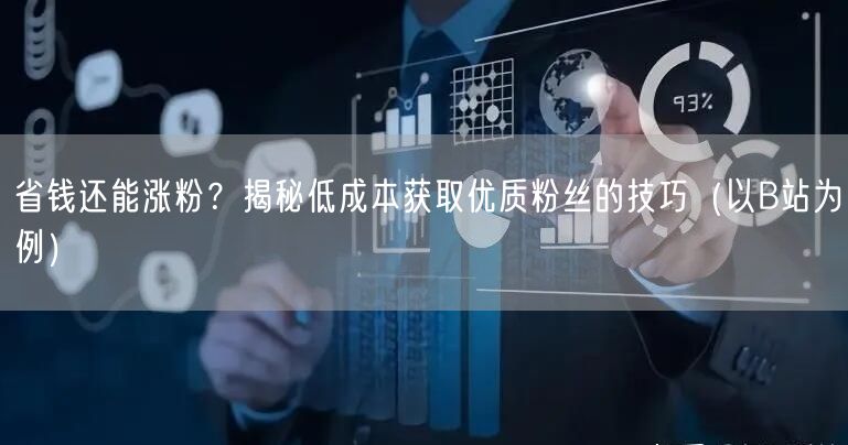 省钱还能涨粉？揭秘低成本获取优质粉丝的技巧（以B站为例）