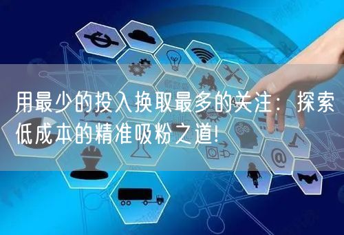 用最少的投入换取最多的关注：探索低成本的精准吸粉之道!