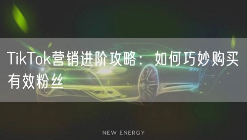 TikTok营销进阶攻略：如何巧妙购买有效粉丝