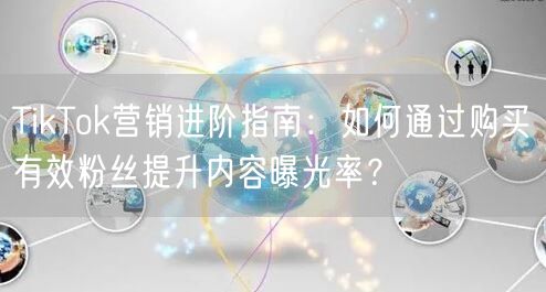TikTok营销进阶指南：如何通过购买有效粉丝提升内容曝光率？