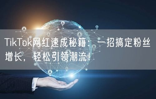 TikTok网红速成秘籍：一招搞定粉丝增长，轻松引领潮流！