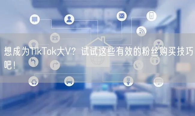 想成为TikTok大V？试试这些有效的粉丝购买技巧吧！