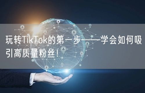 玩转TikTok的第一步——学会如何吸引高质量粉丝！