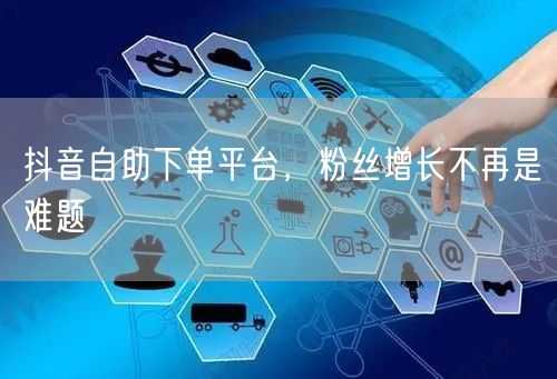 抖音自助下单平台，粉丝增长不再是难题