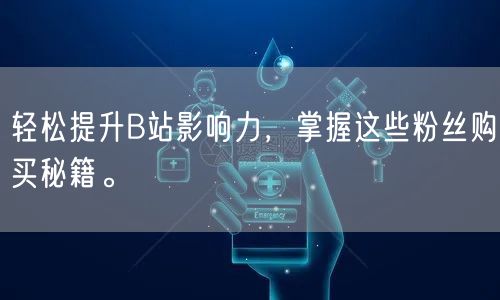 轻松提升B站影响力，掌握这些粉丝购买秘籍。