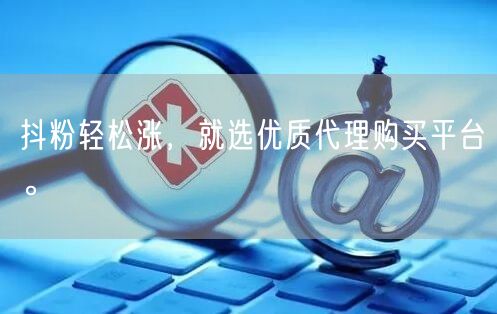 抖粉轻松涨，就选优质代理购买平台。